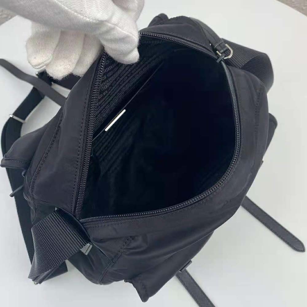 Prada Women Nylon Shoulder Bag-Black - image 6