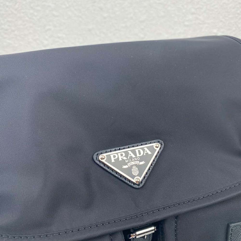 Prada Women Nylon Shoulder Bag-Black - image 8