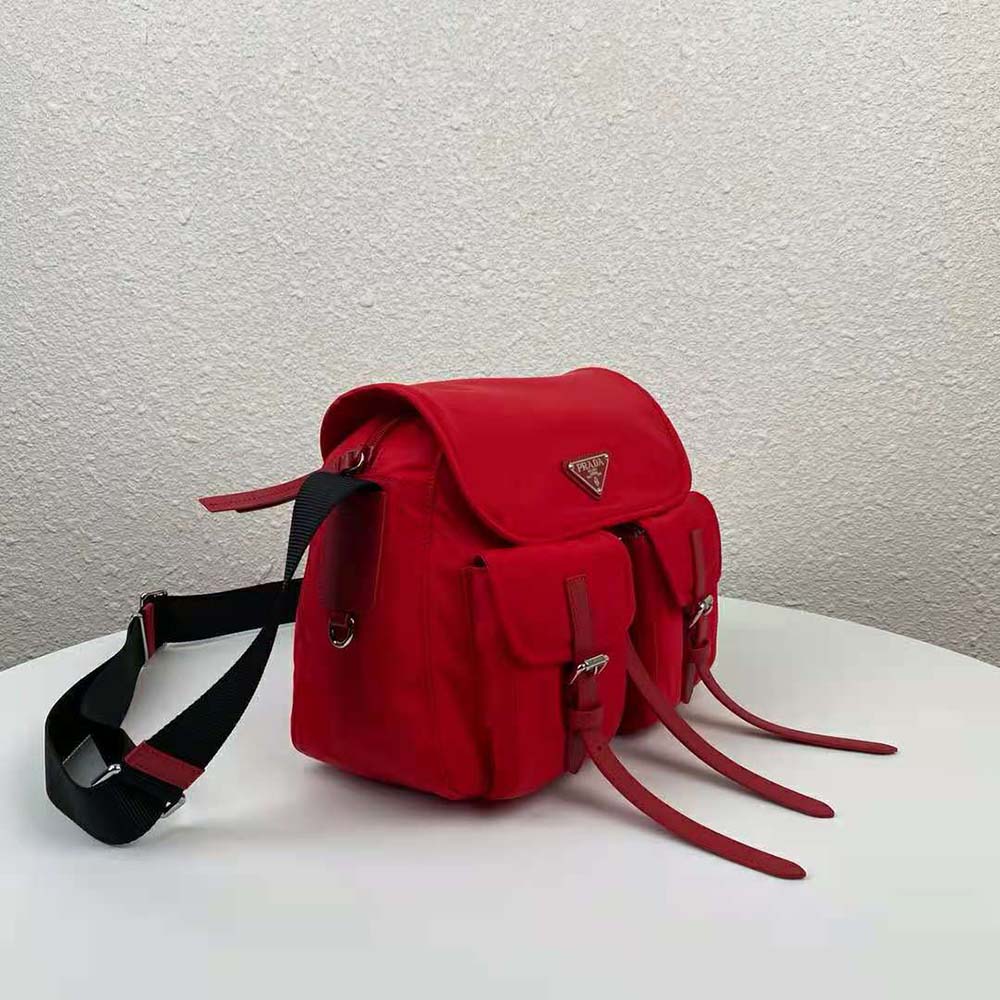 Prada Women Nylon Shoulder Bag-Red - image 4