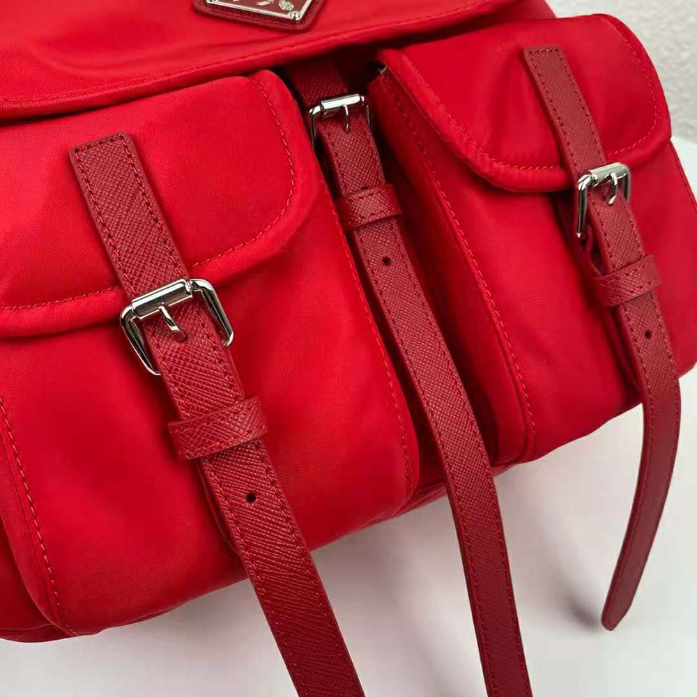 Prada Women Nylon Shoulder Bag-Red - image 9