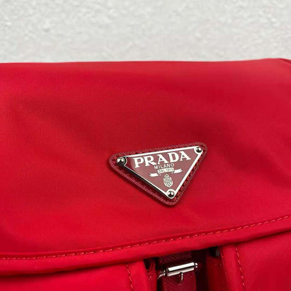 Prada Women Nylon Shoulder Bag-Red - image 8