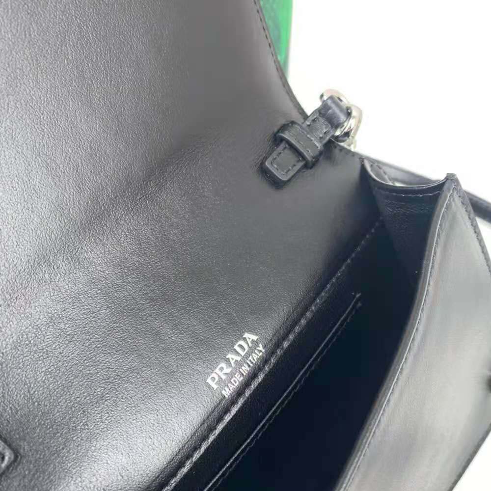 Prada Women Nylon and Leather Mini-Bag-Black - image 10