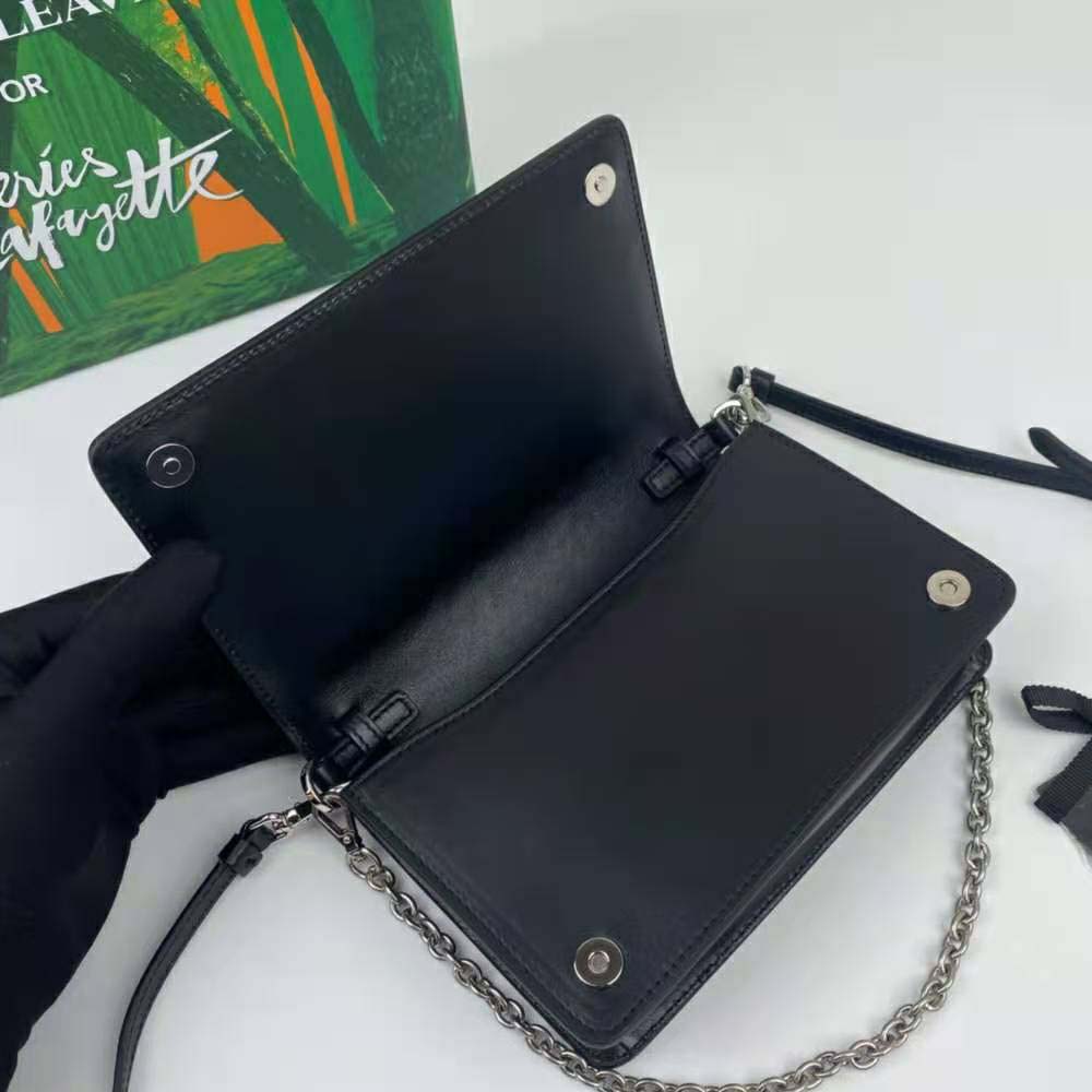 Prada Women Nylon and Leather Mini-Bag-Black - image 6