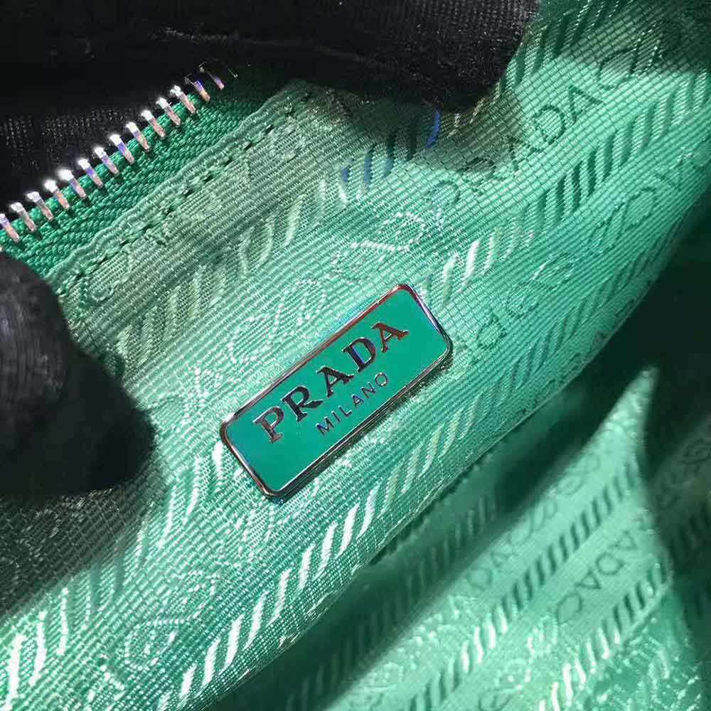 Prada Women Nylon and Saffiano Leather Mini Bag-Green - image 10
