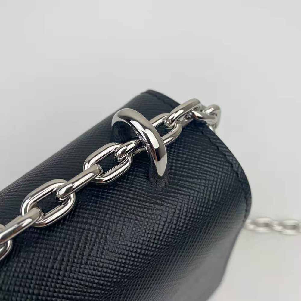 Prada Women Nylon and Saffiano Leather Shoulder Bag-Black - image 9