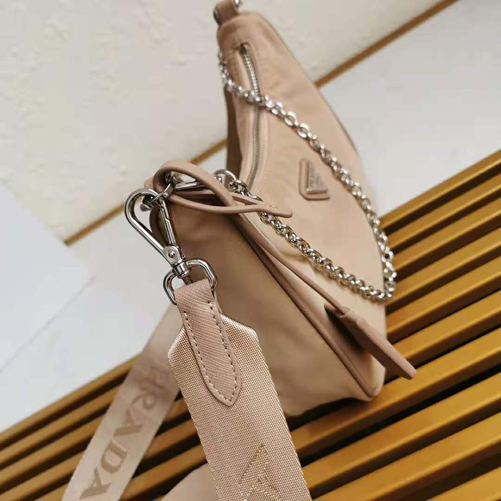 Prada Women Prada Re-Edition 2005 Nylon Bag-Pink - image 6