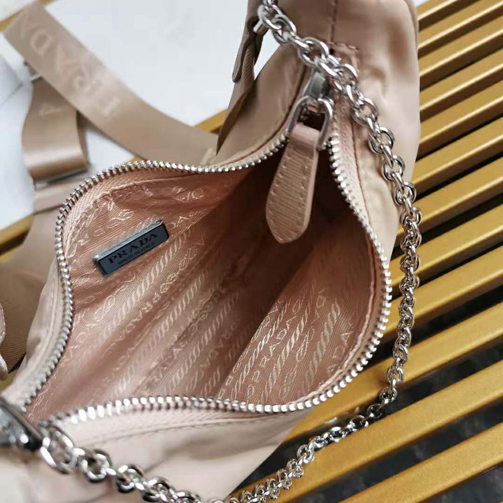 Prada Women Prada Re-Edition 2005 Nylon Bag-Pink - image 7