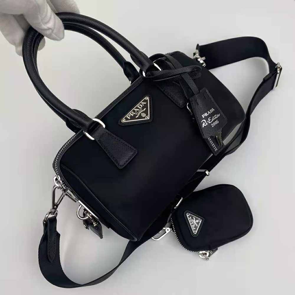 Prada Women Prada Re-Edition 2005 Nylon Bag-Black - image 4