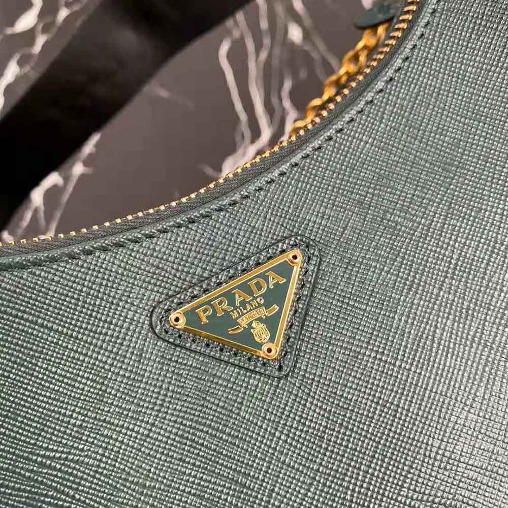 Prada Women Prada Re-Edition 2005 Saffiano Leather Bag-Green - image 7