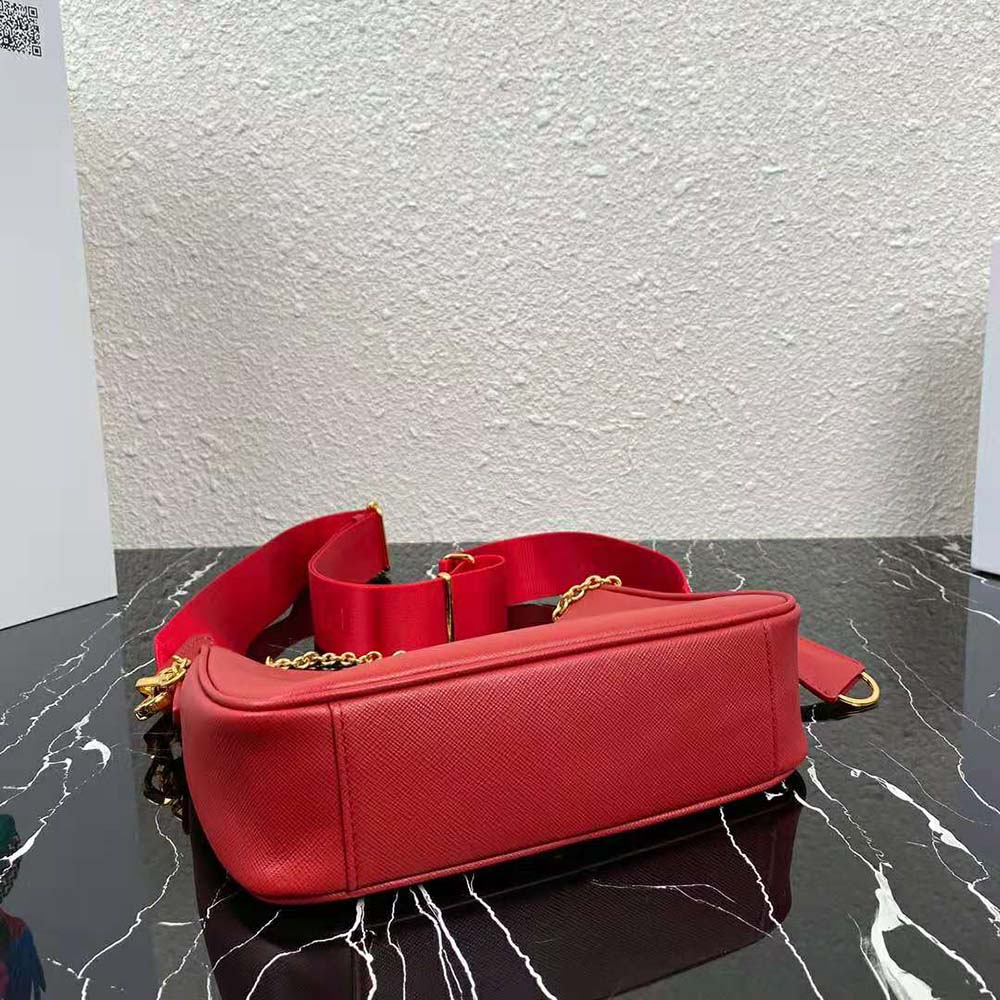 Prada Women Prada Re-Edition 2005 Saffiano Leather Bag-Red - image 5