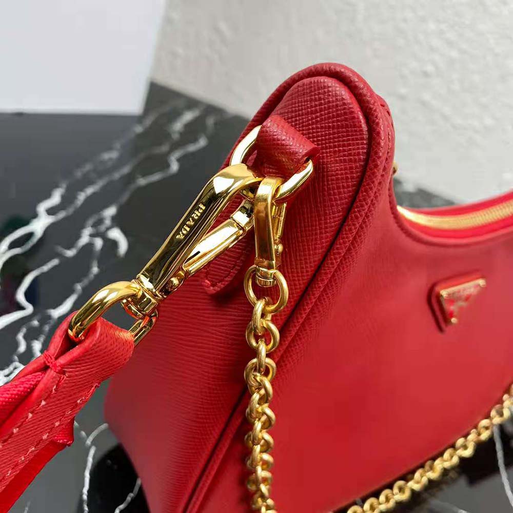 Prada Women Prada Re-Edition 2005 Saffiano Leather Bag-Red - image 8