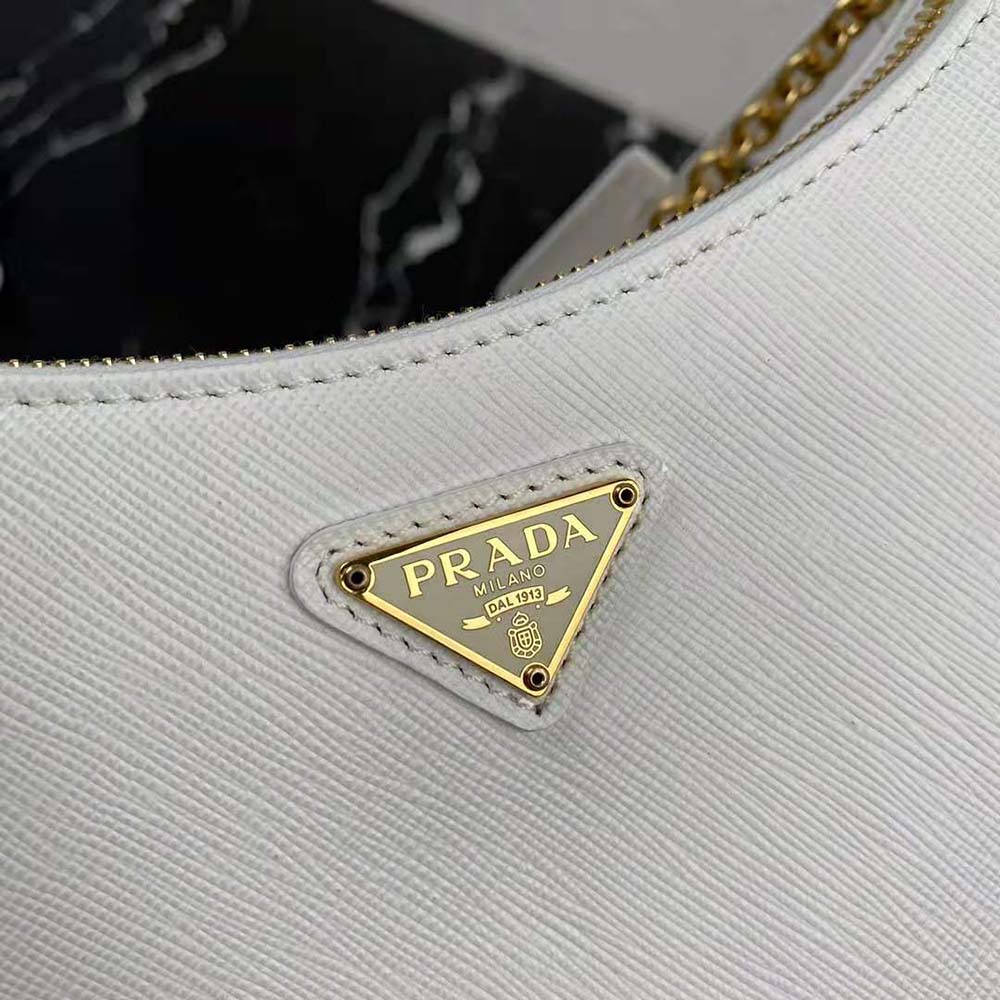 Prada Women Prada Re-Edition 2005 Saffiano Leather Bag-White - image 10
