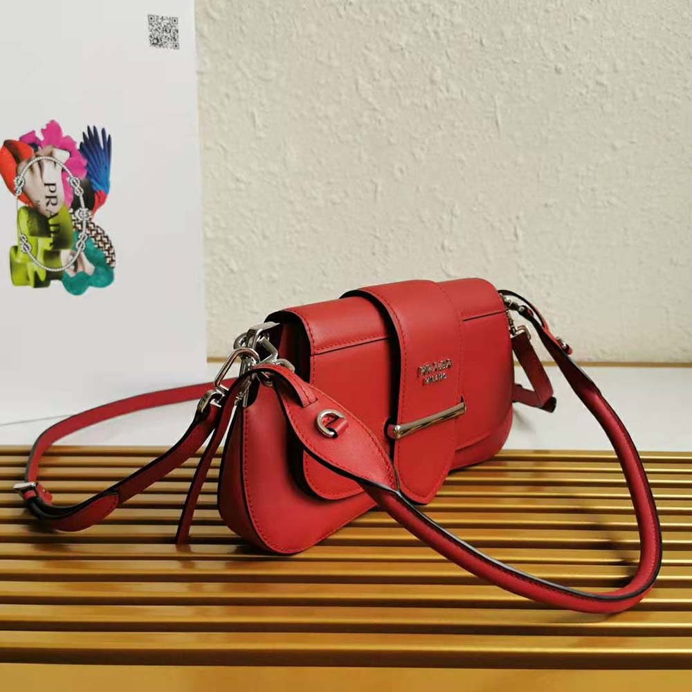 Prada Women Prada Sidonie Shoulder Bag-Red - image 5