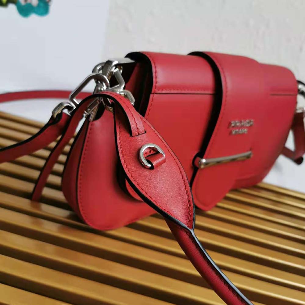 Prada Women Prada Sidonie Shoulder Bag-Red - image 6