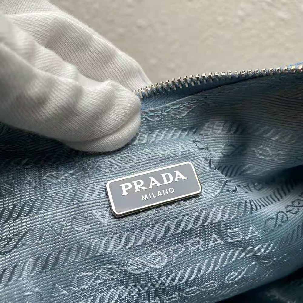 Prada Women Re-Edition 2006 Nylon Bag-Blue - image 10