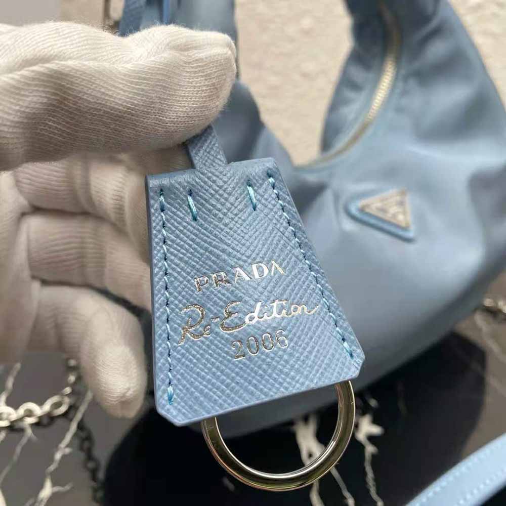 Prada Women Re-Edition 2006 Nylon Bag-Blue - image 9