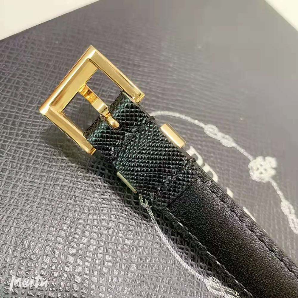 Prada Women Saffiano Leather Belt-Black - image 5