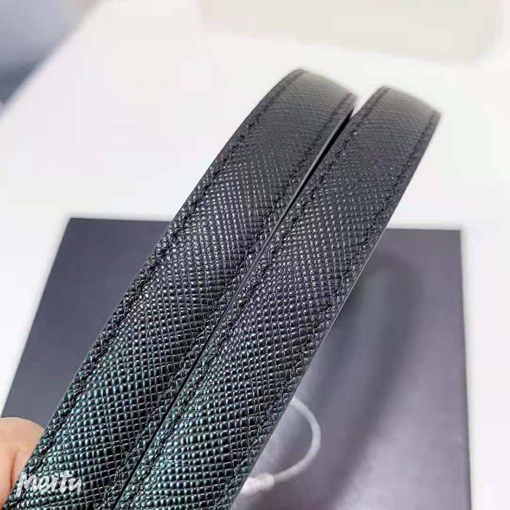 Prada Women Saffiano Leather Belt-Black - image 7