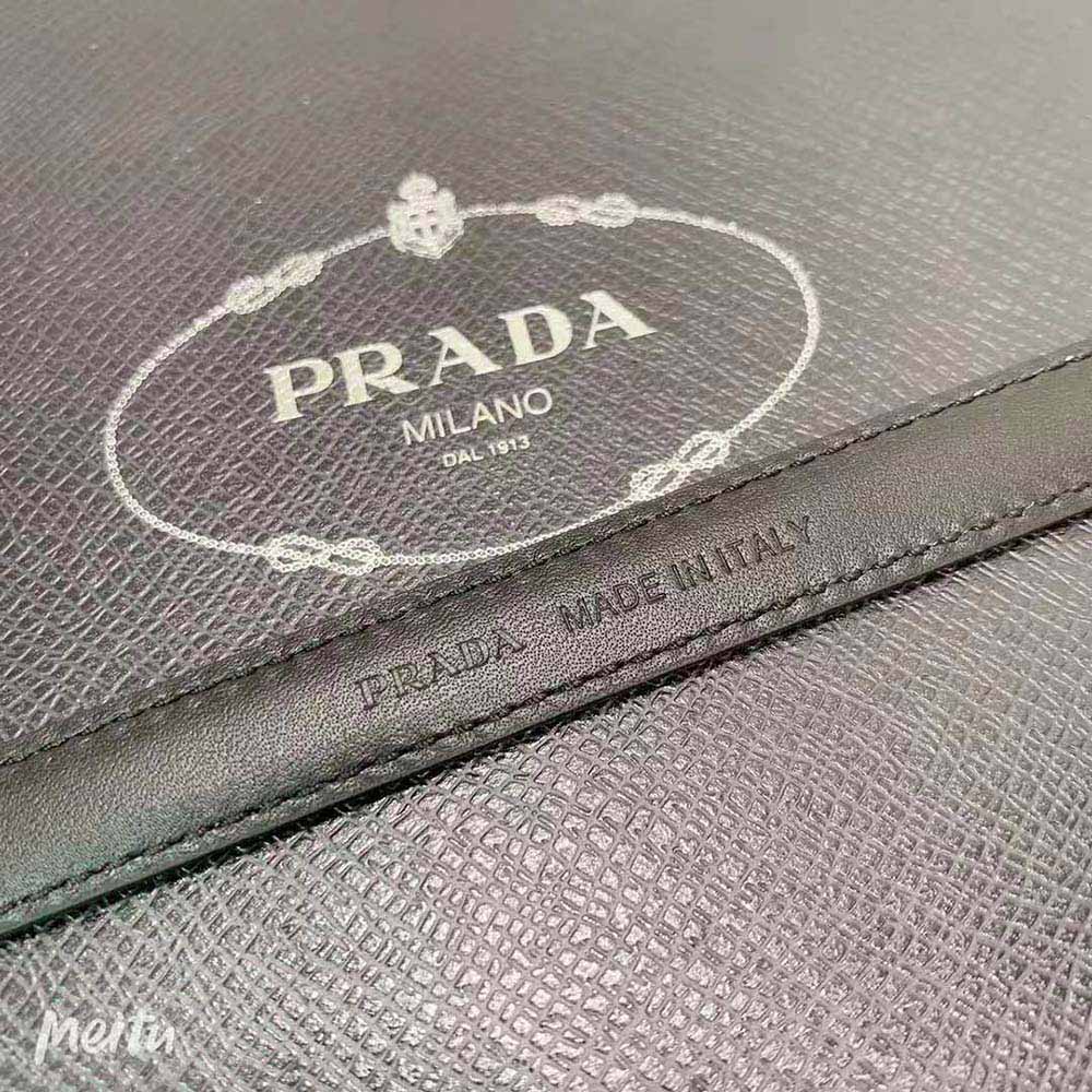 Prada Women Saffiano Leather Belt-Black - image 9