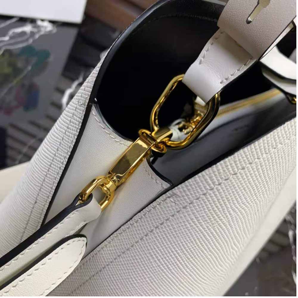 Prada Women Saffiano Leather Prada Matinee Bag-White - image 8