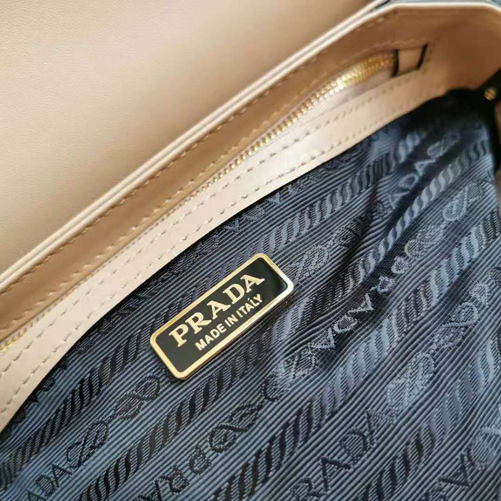 Prada Women Saffiano Leather Prada Embleme Bag-Pink - image 10