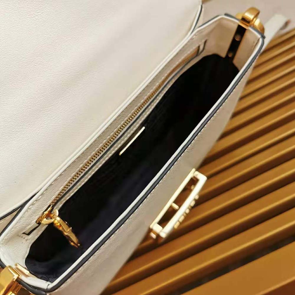 Prada Women Saffiano Leather Prada Embleme Bag-White - image 8