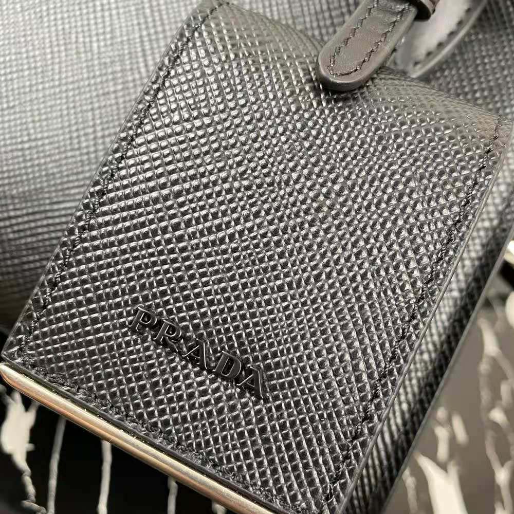 Prada Women Monochrome Saffiano Leather Bag-Black - image 9