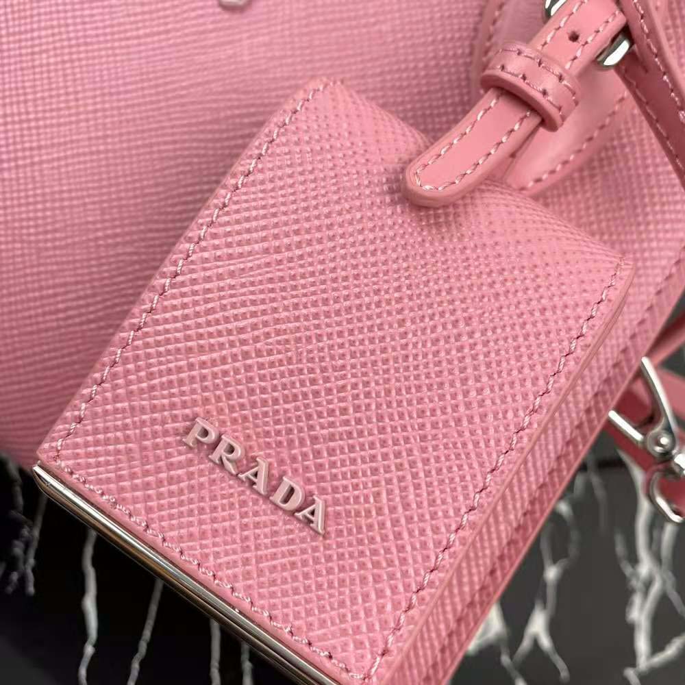 Prada Women Saffiano Leather Prada Monochrome Bag-Pink - image 10