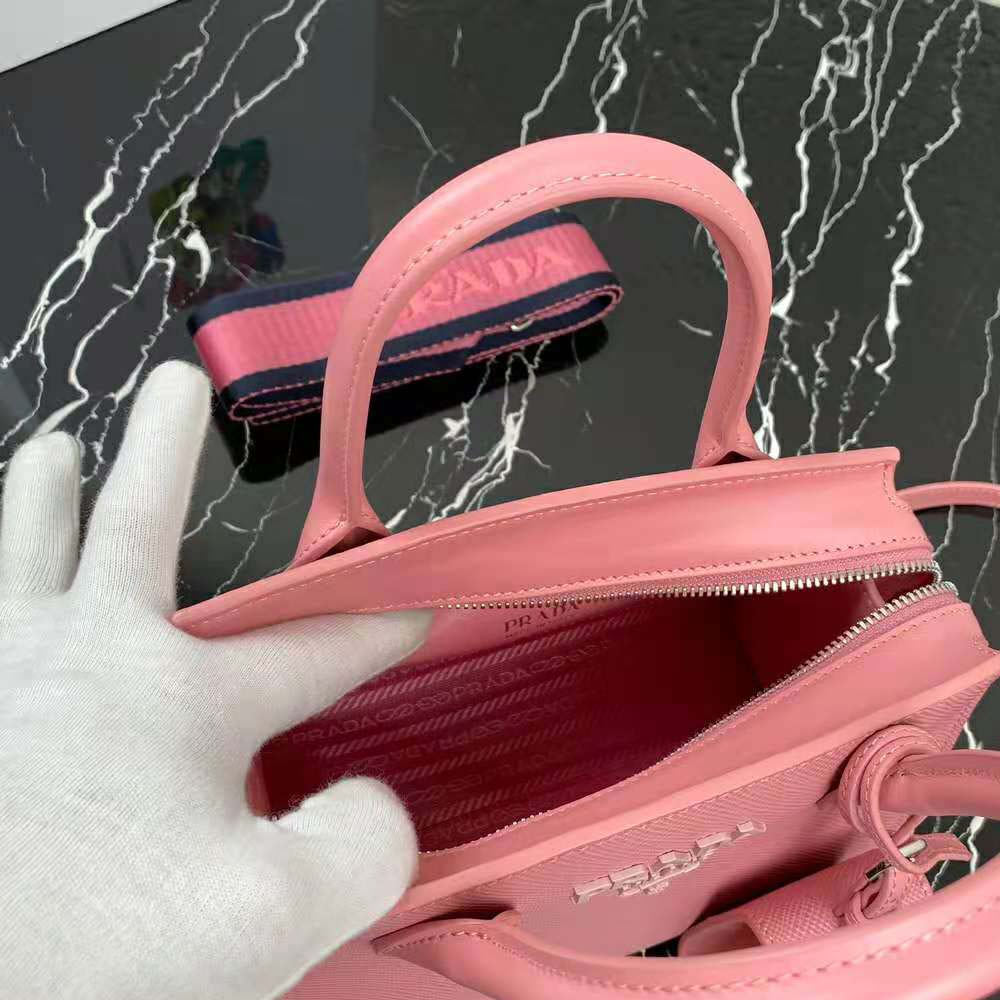 Prada Women Saffiano Leather Prada Monochrome Bag-Pink - image 8