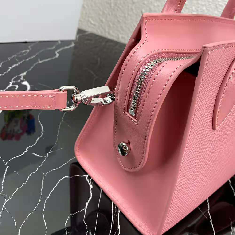 Prada Women Saffiano Leather Prada Monochrome Bag-Pink - image 7