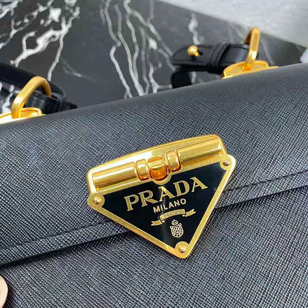 Prada Women Saffiano Leather Prada Symbole Bag-Green - image 9