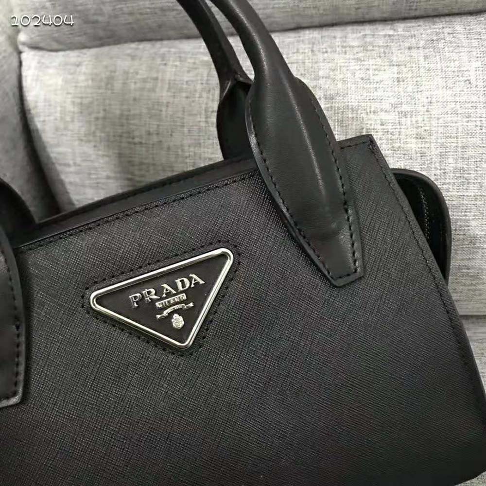 Prada Women Saffiano leather Prada Kristen Handbag-Black - image 10