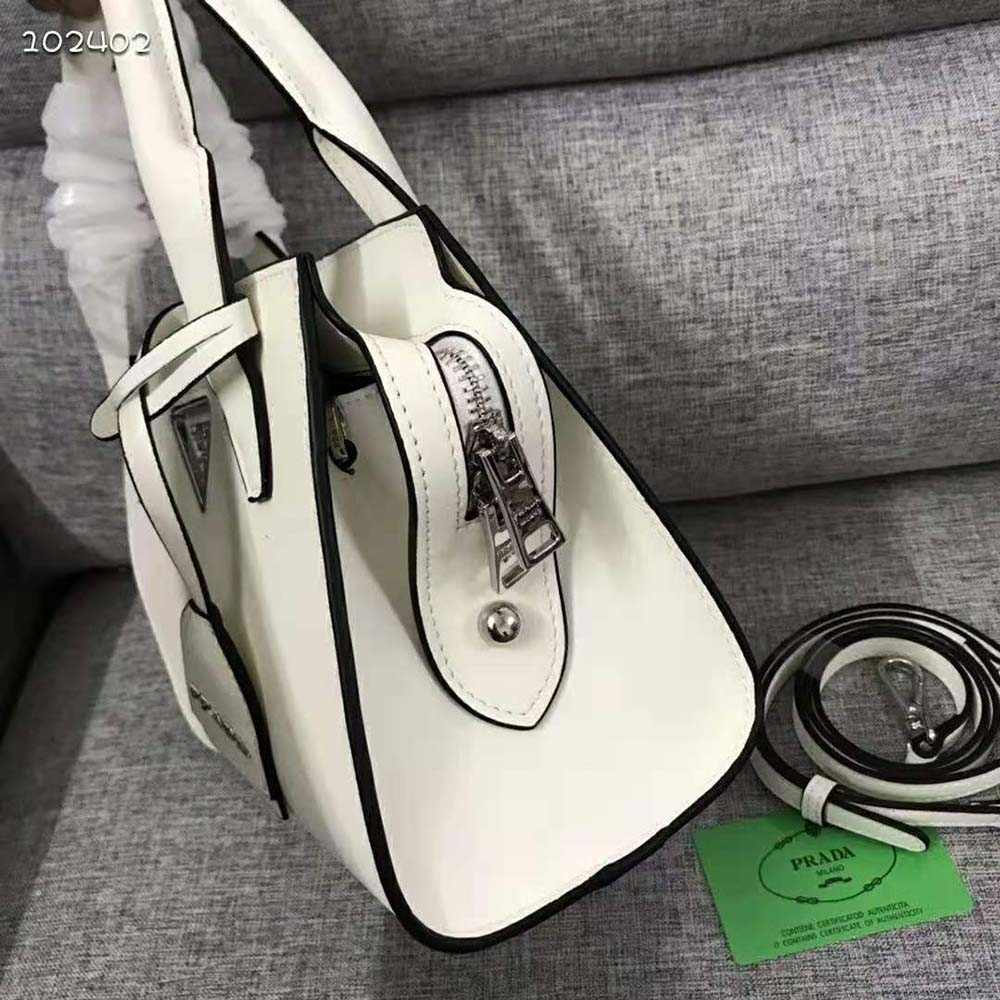Prada Women Saffiano leather Prada Kristen Handbag-Wihte - image 7