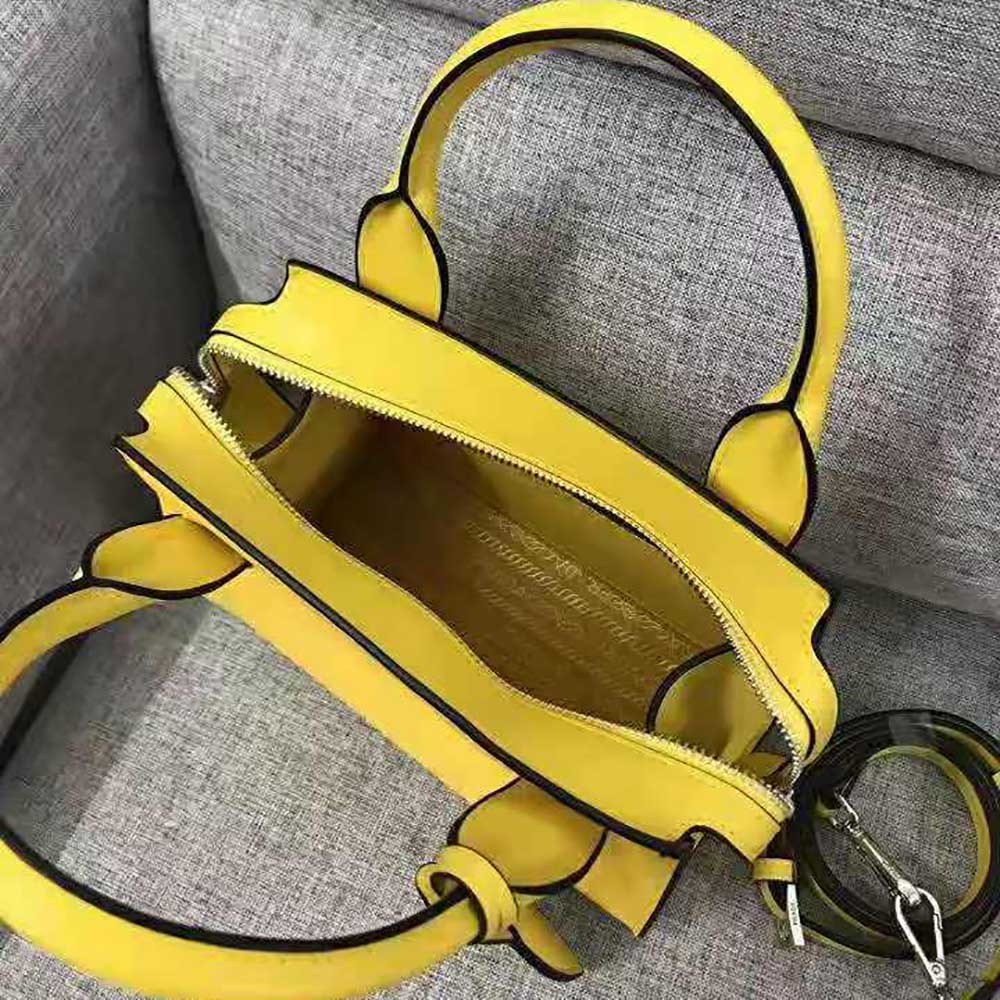 Prada Women Saffiano leather Prada Kristen Handbag-Yellow - image 6