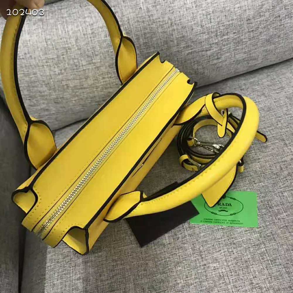 Prada Women Saffiano leather Prada Kristen Handbag-Yellow - image 4