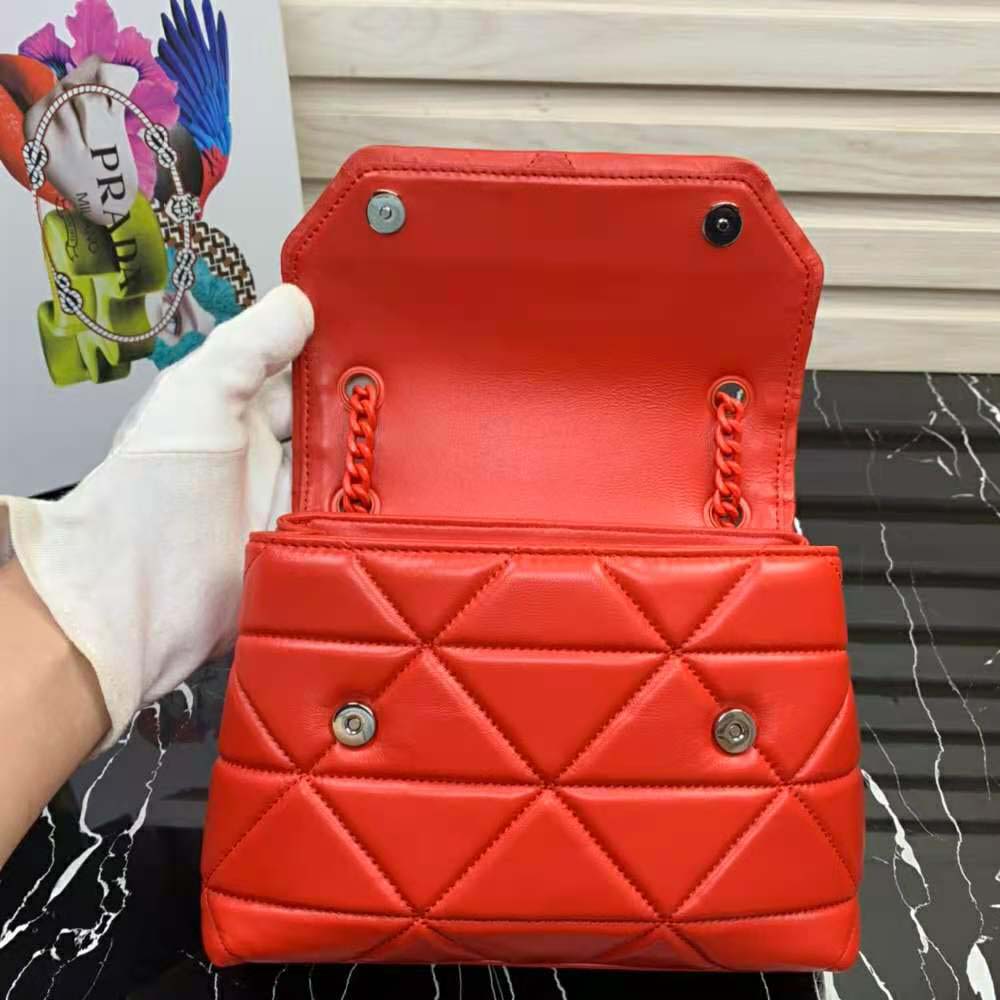 Prada Women Small Nappa Leather Prada Spectrum Bag-Red - image 5