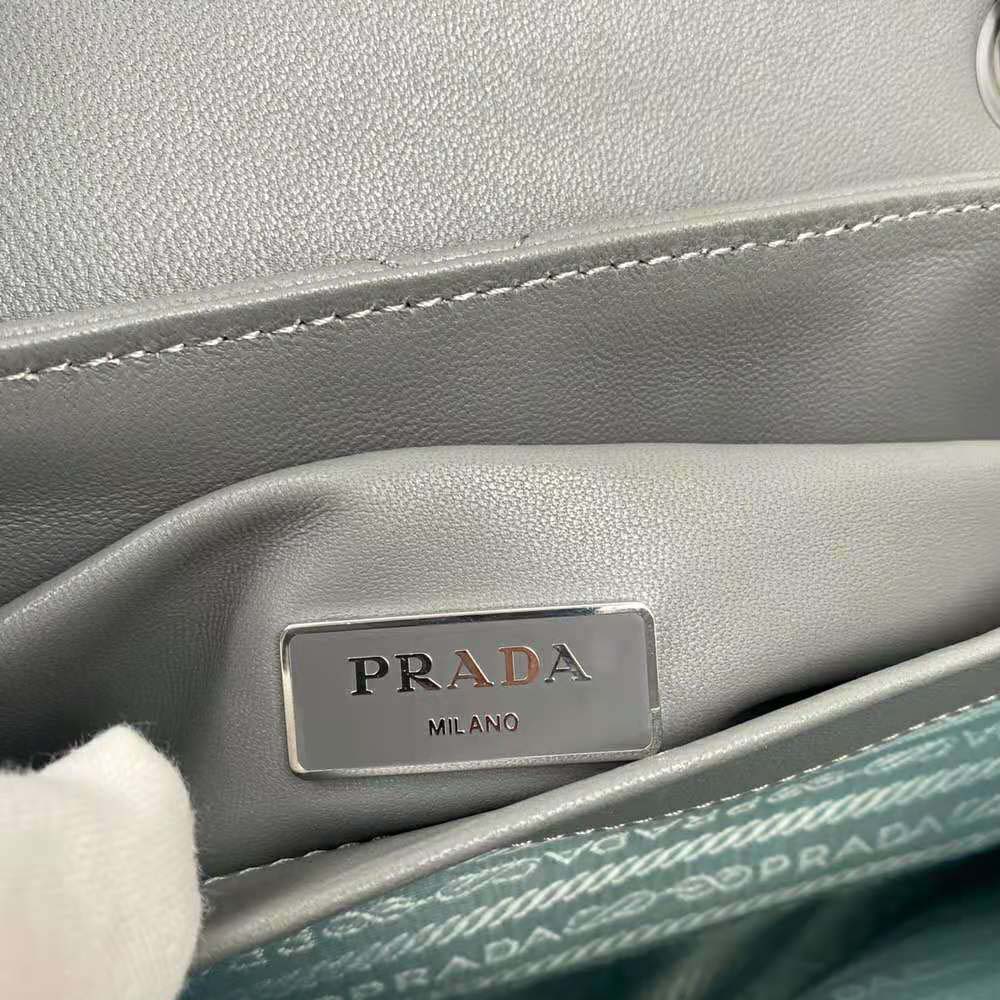 Prada Women Small Nappa Leather Prada Spectrum Bag-Silver - image 10
