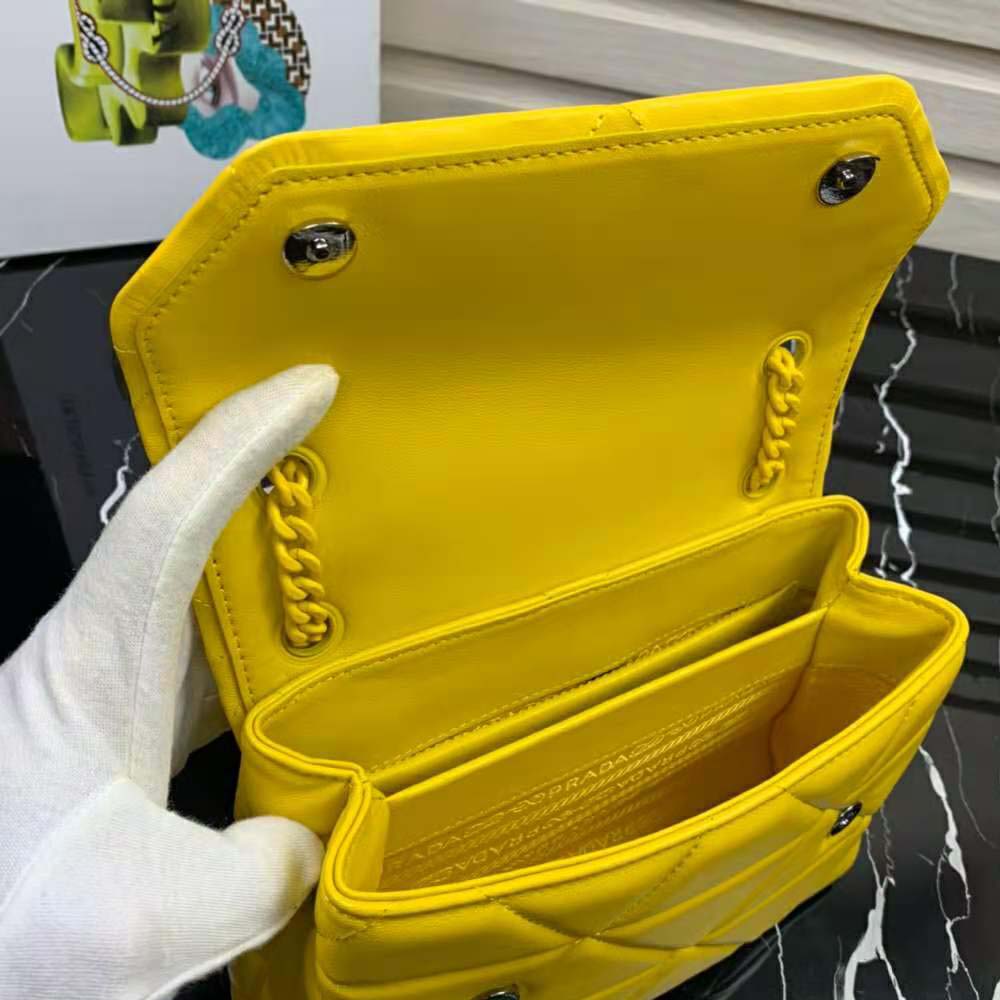 Prada Women Small Nappa Leather Prada Spectrum Bag-Yellow - image 7