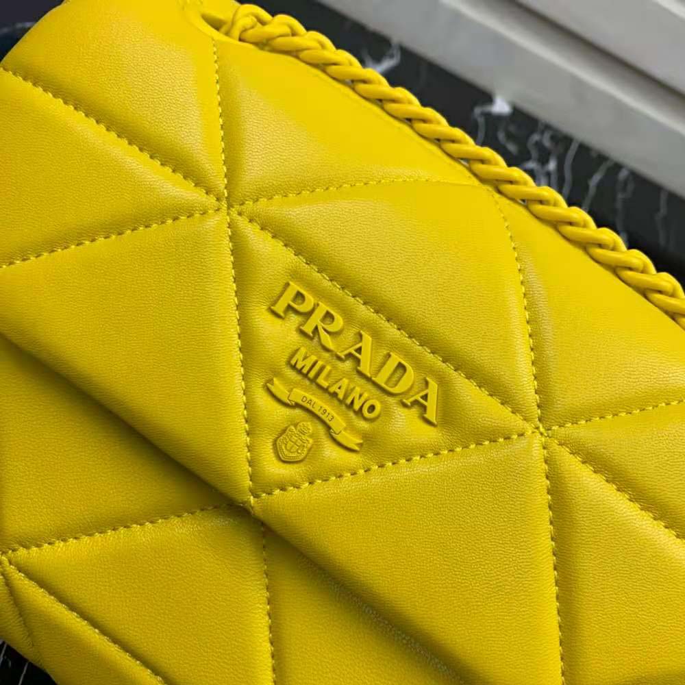 Prada Women Small Nappa Leather Prada Spectrum Bag-Yellow - image 8