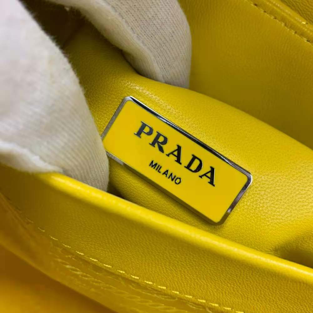 Prada Women Small Nappa Leather Prada Spectrum Bag-Yellow - image 10