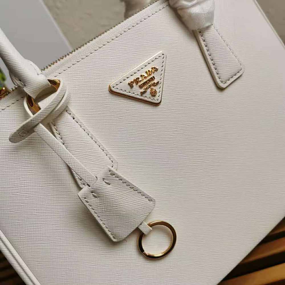 Prada Women Small Saffiano Leather Prada Galleria Bag-White - image 7