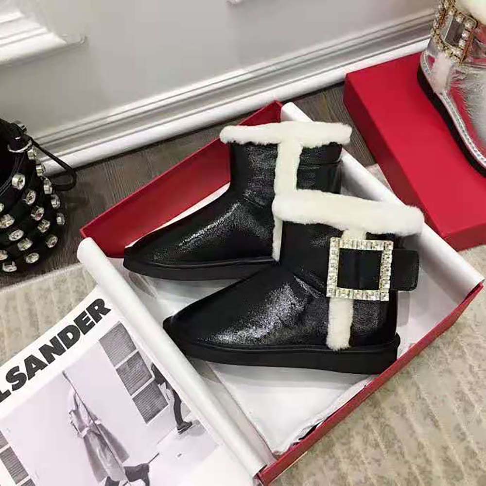 Roger Vivier Winter Viv’ Strass Buckle Booties in Patent Leather - image 5