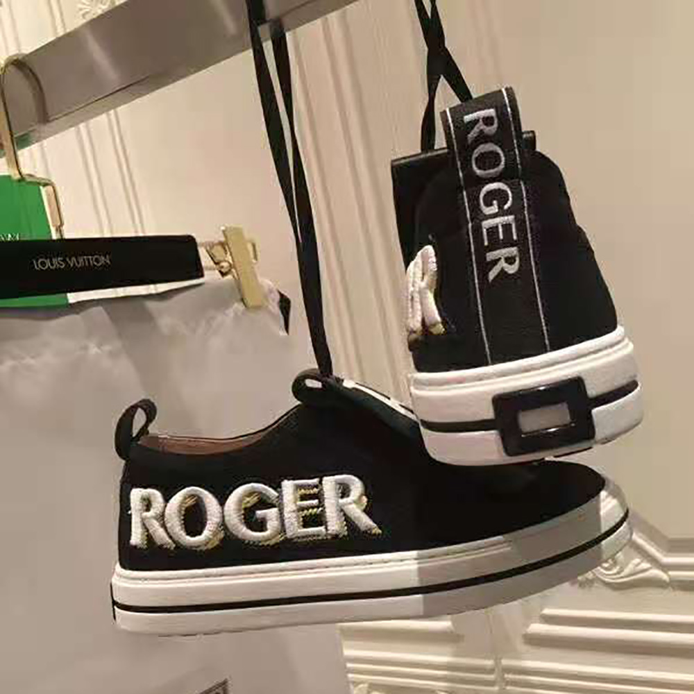 Roger Vivier Women Call Me Vivier Patch Sneakers-Black - image 4