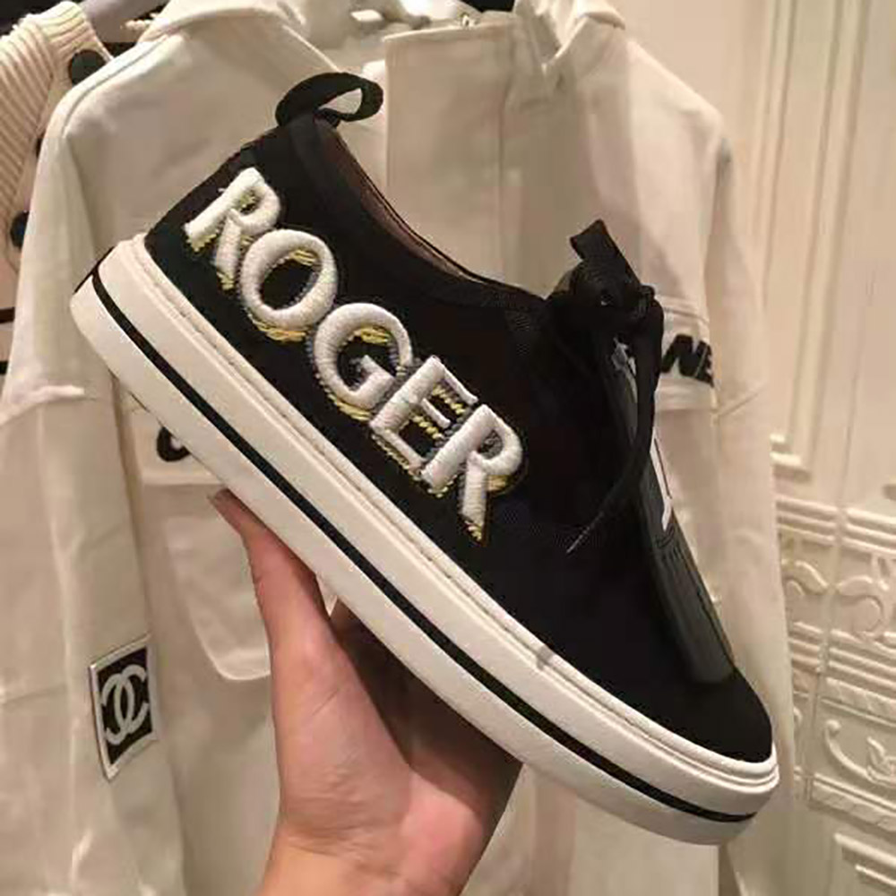Roger Vivier Women Call Me Vivier Patch Sneakers-Black - image 8