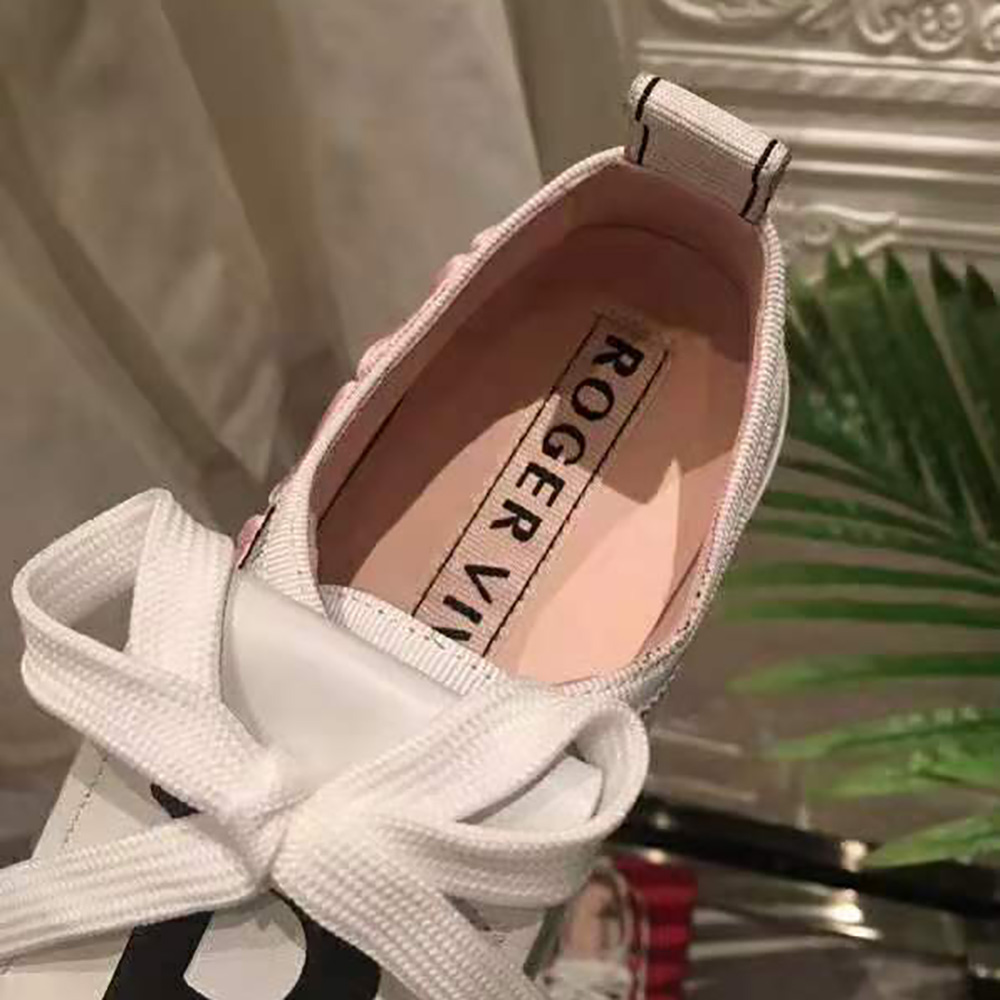 Roger Vivier Women Call Me Vivier Patch Sneakers-Silver - image 9