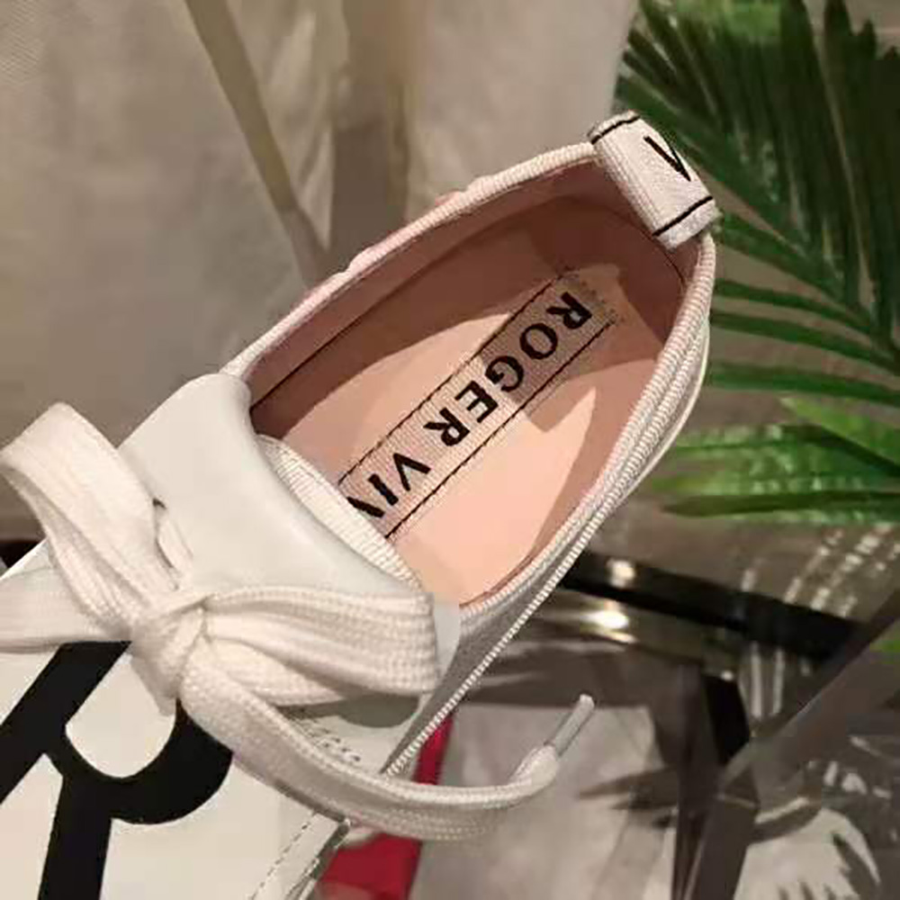 Roger Vivier Women Call Me Vivier Patch Sneakers-White - image 10