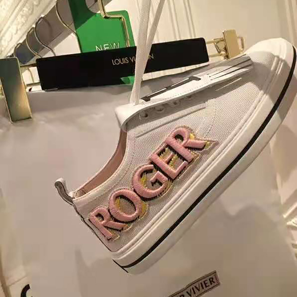 Roger Vivier Women Call Me Vivier Patch Sneakers-White - image 6