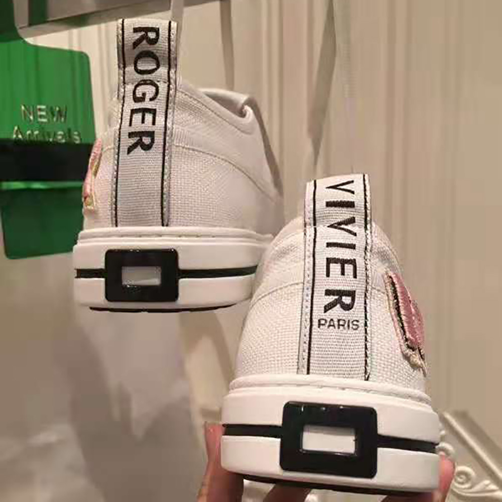 Roger Vivier Women Call Me Vivier Patch Sneakers-White - image 7