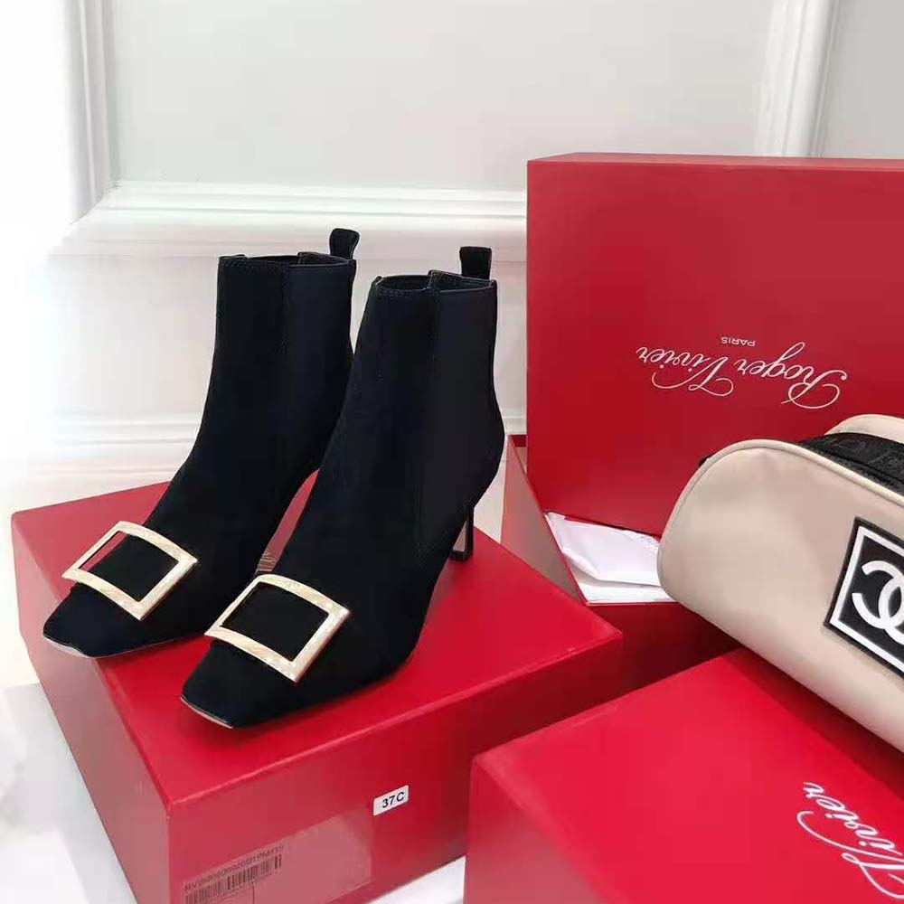 Roger Vivier Women Trompette Chelsea Boots in 6.5 cm Heel-Black - image 4