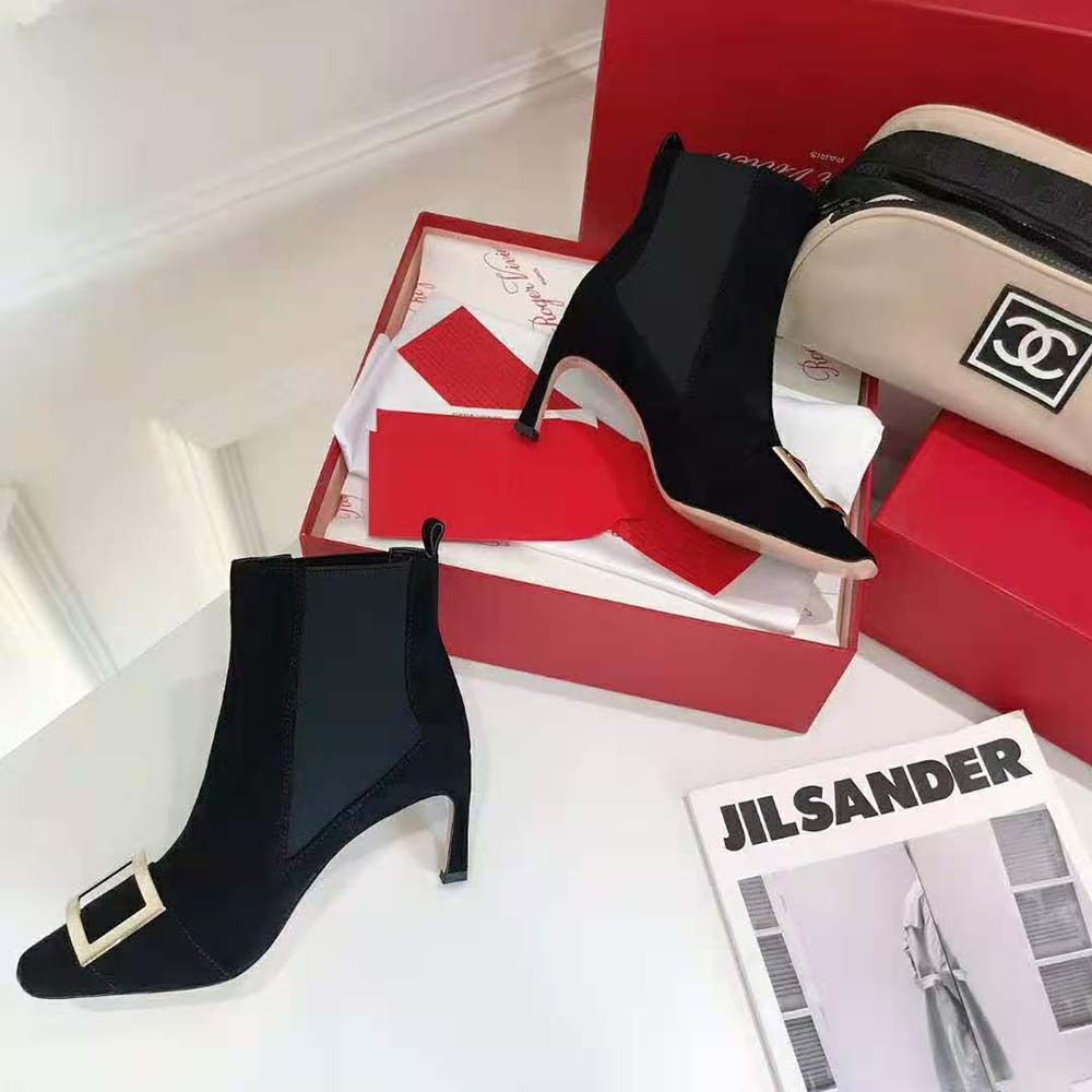 Roger Vivier Women Trompette Chelsea Boots in 6.5 cm Heel-Black - image 6